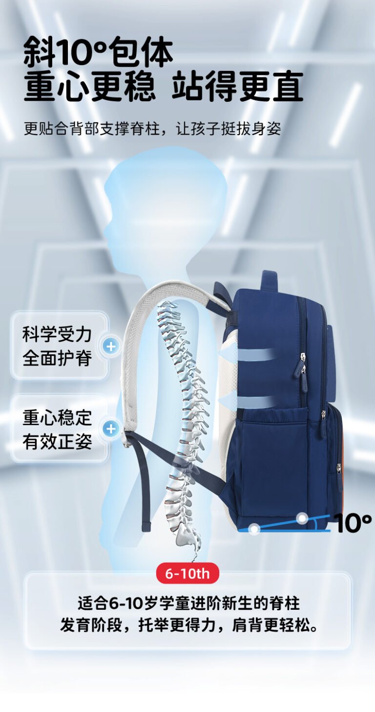 Yome Collection YOME YoungPioneers Collection Spine Support School Bag - Peekaroo